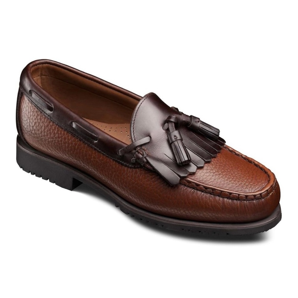 Allen Edmonds Nashua Brown Leather Tassel Loafers, Size 9